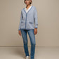 Cardigan in maglia a spina di pesce con bottoni