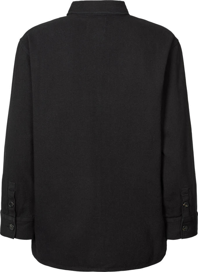 Camicia Sussie in twill di cotone biologico nero