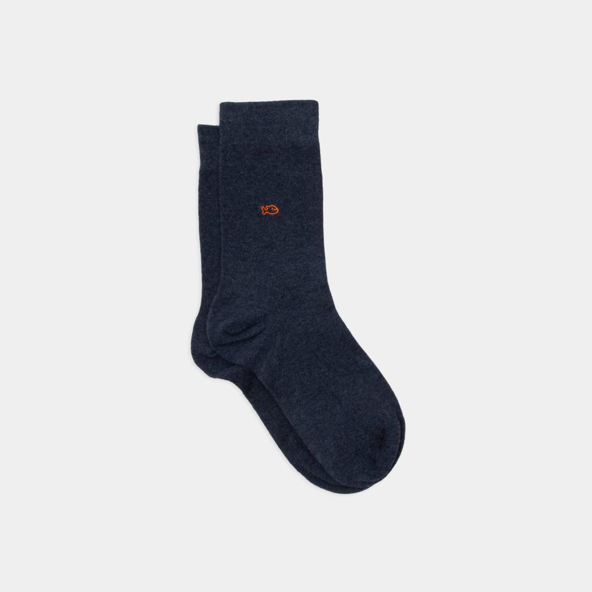 Calzini in cotone pettinato blu mélange