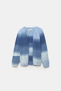 Cardigan in maglia sfumata