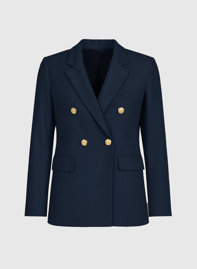 Blazer doppiopetto blu navy Zakie