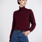 Top a collo alto in maglia morbida