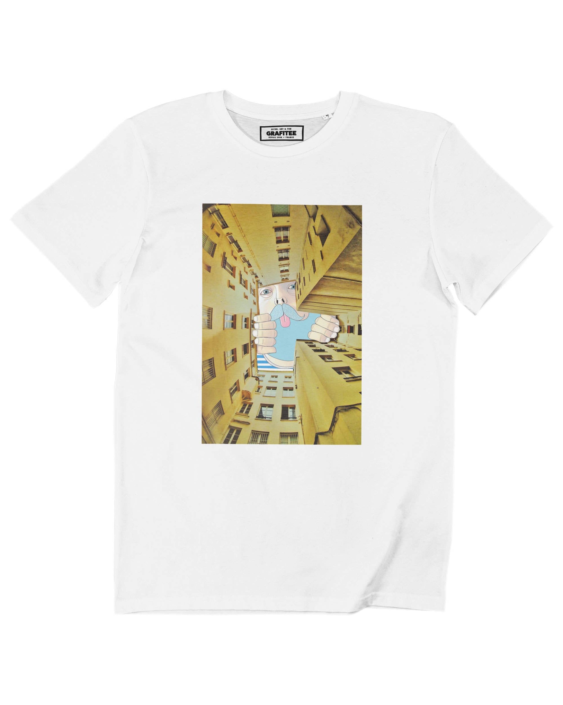 T-shirt unisex in cotone biologico con stampa artistica