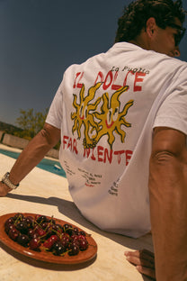 T-shirt “Il Dolce Far Niente” in cotone biologico