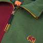 Felpa color block Harlequin con mezza zip