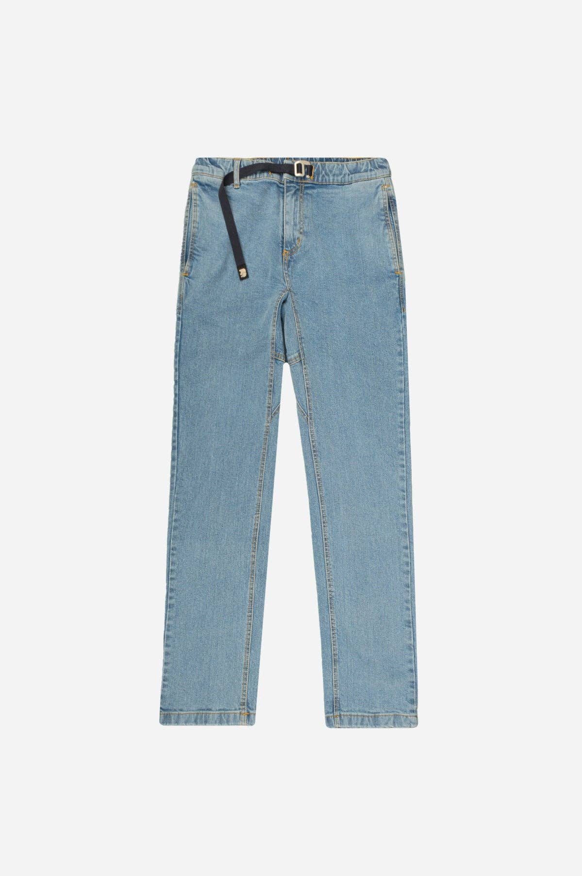 Pantaloni da arrampicata in denim riciclato lavaggio chiaro