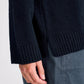 Maglione Emely in lana d’agnello biologica GOTS blu notte
