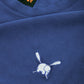 T-shirt pigmentata da donna Tabarca blu profondo in cotone biologico