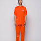 T-shirt arancione con logo