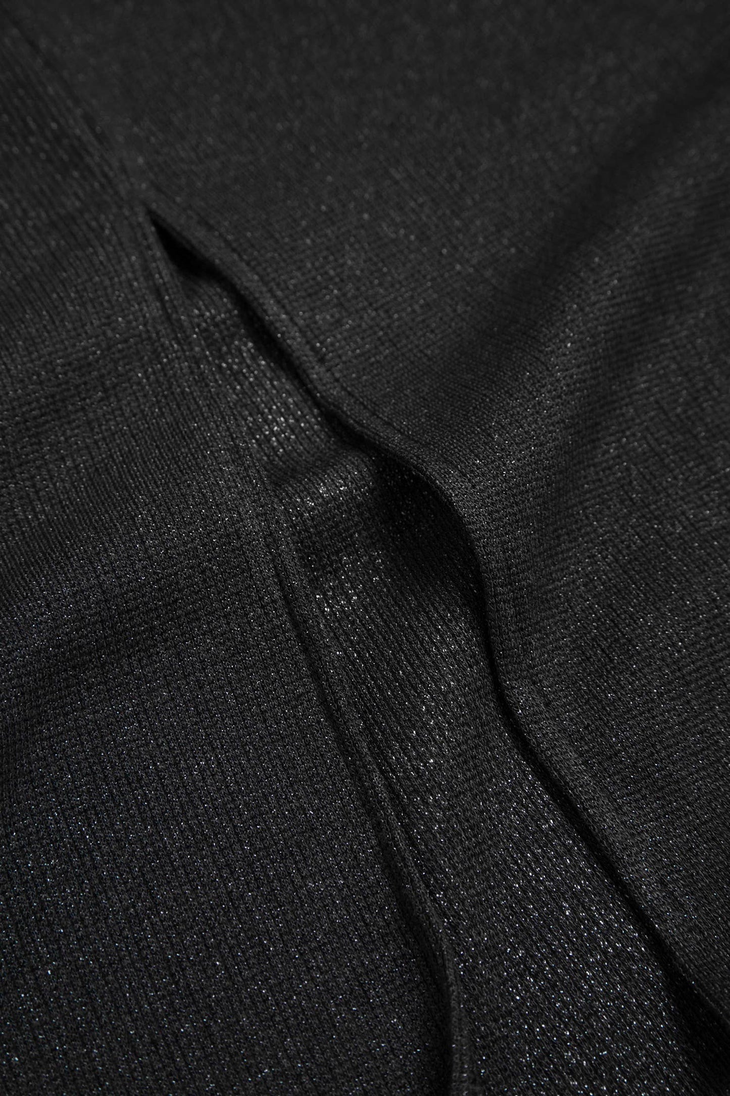 Abito midi nero con dettagli metallici