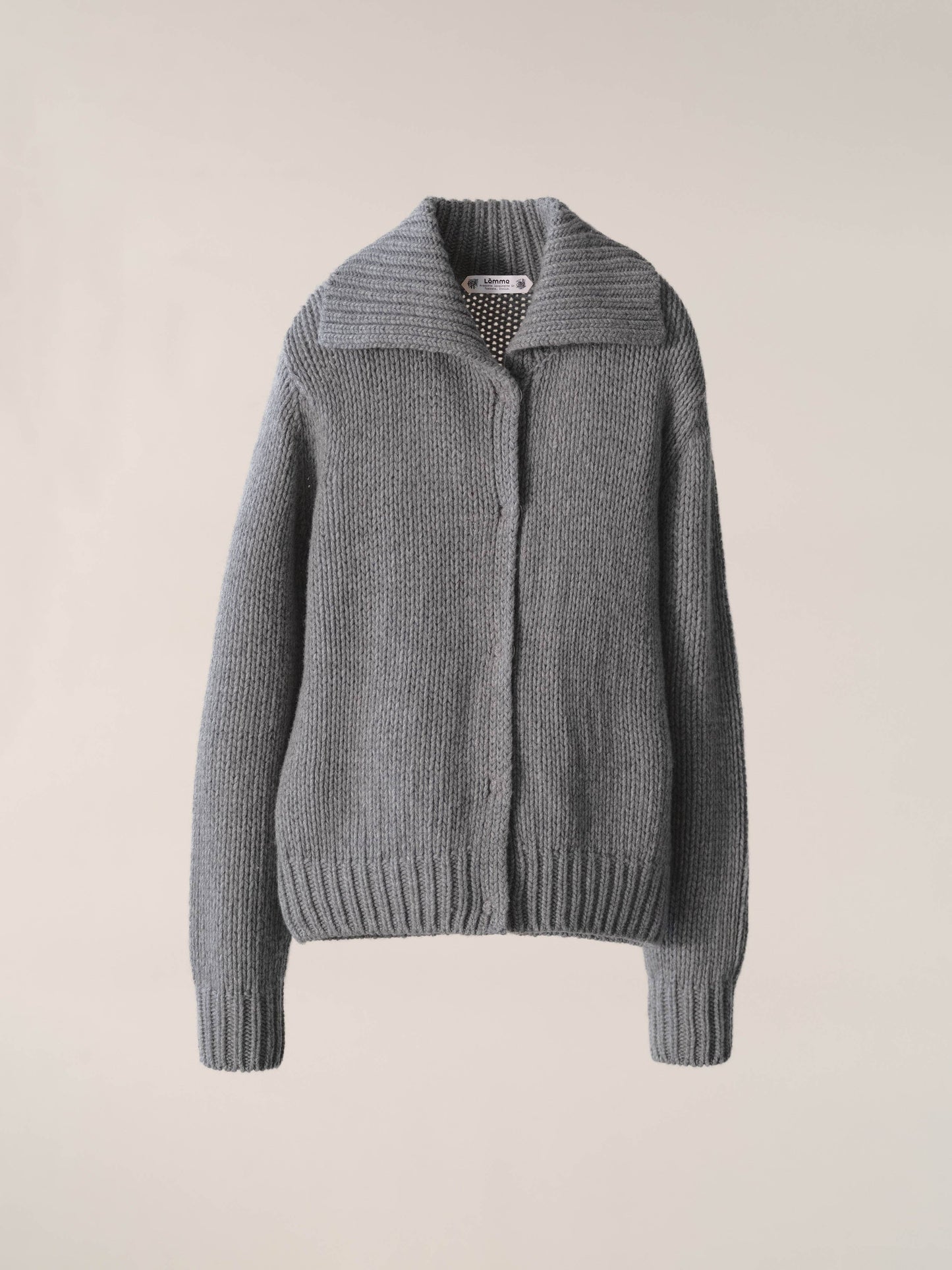 Cardigan chunky in misto cashmere