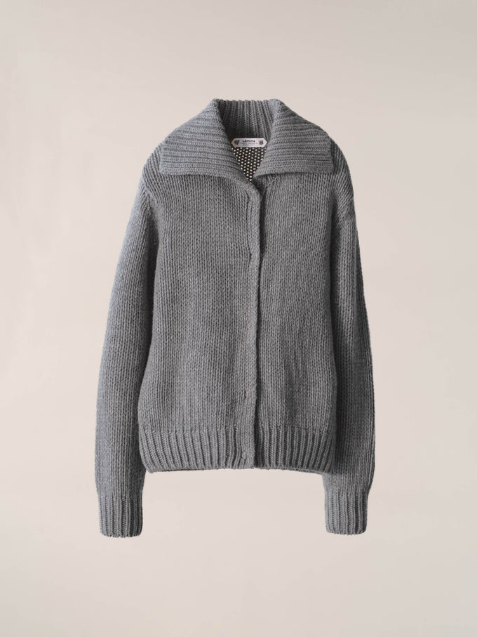 Cardigan chunky in misto cashmere