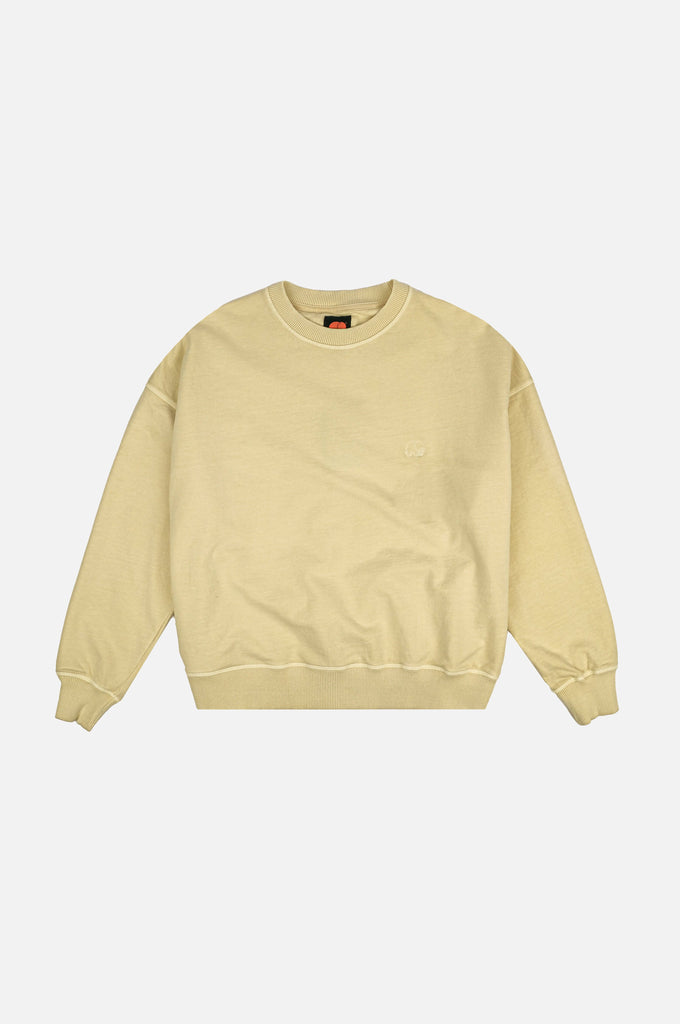 Maglione essenziale oversize da donna verde reseda