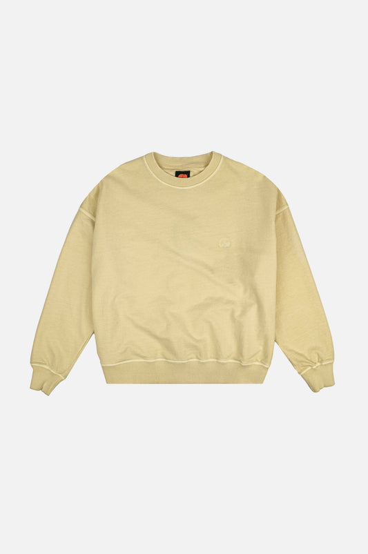 Maglione essenziale oversize da donna verde reseda