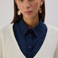 Sottoveste in popeline con colletto