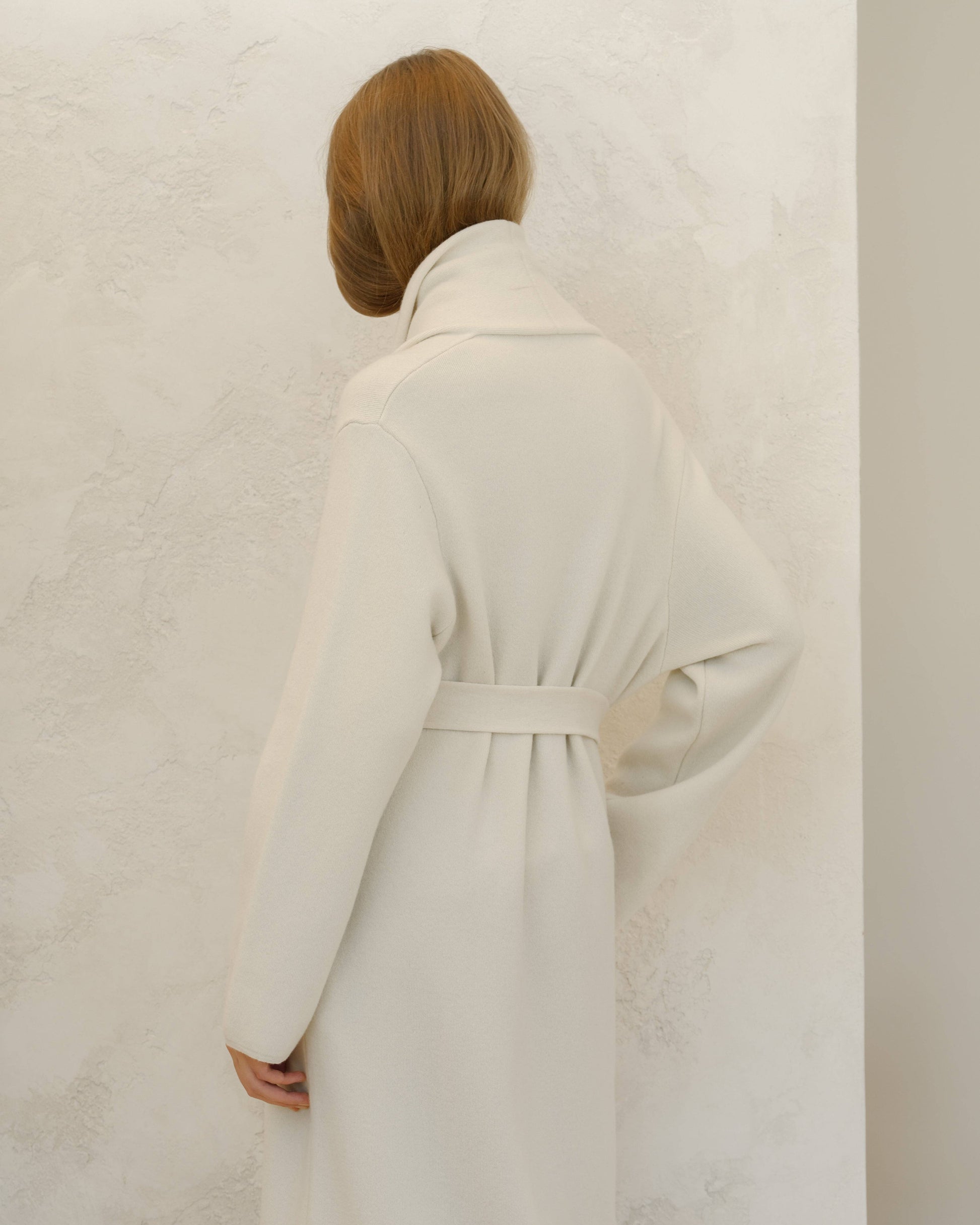 Cappotto maxi in misto cashmere con cintura