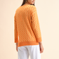 Maglia girocollo jacquard con fantasia geometrica