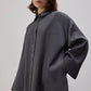 Camicia oversize in raso