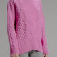 Maglione dolcevita oversize in misto cashmere 3D Knit