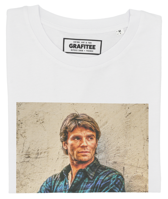 T-shirt vintage MacGyver anni '80 in cotone biologico