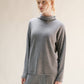 Maglione dolcevita relaxed in misto cashmere 3D knit