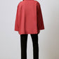 Trench corto doppiopetto in gabardina di cotone rosso