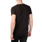 T-shirt uomo nera basic a girocollo