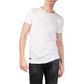 T-shirt Uomo Bianca Girocollo in Cotone Elasticizzato