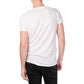 T-shirt Uomo Bianca Girocollo in Cotone Elasticizzato