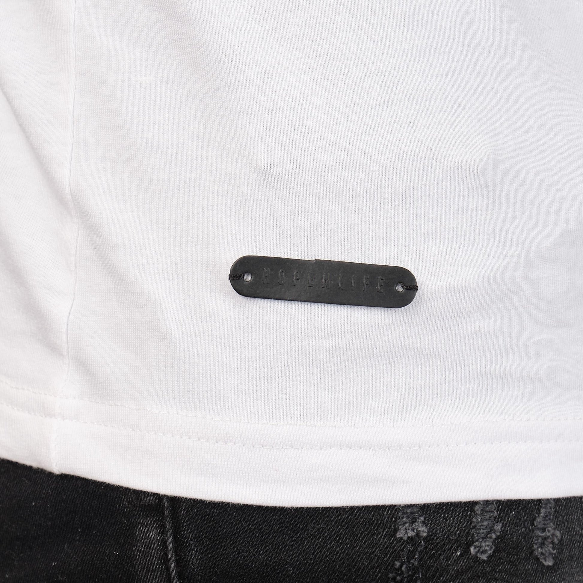 T-shirt Uomo Bianca Girocollo in Cotone Elasticizzato