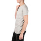 T-shirt uomo girocollo grigia in cotone