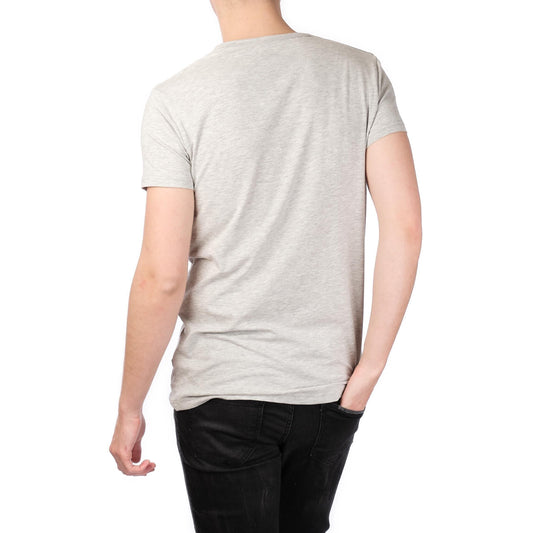 T-shirt uomo girocollo grigia in cotone
