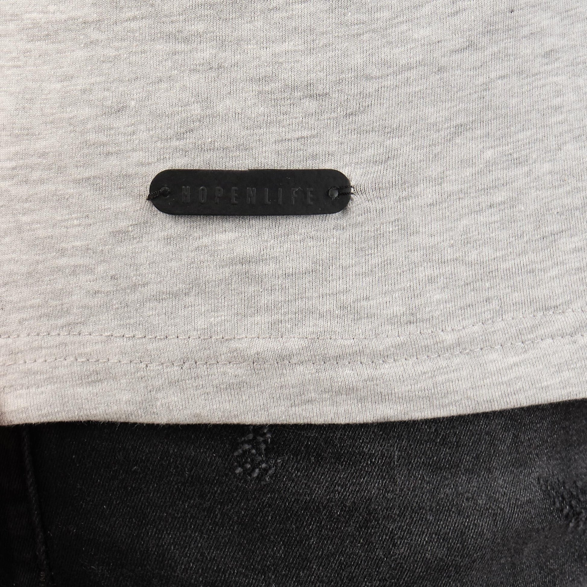T-shirt uomo girocollo grigia in cotone