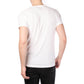 T-shirt Uomo Bianca con Scollo a V in Cotone
