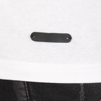 T-shirt Uomo Bianca con Scollo a V in Cotone