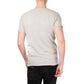 T-shirt uomo grigia con scollo a V