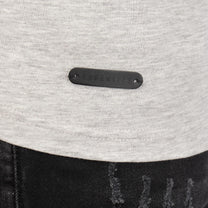 T-shirt uomo grigia con scollo a V