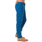 Pantaloni chino uomo blu in cotone stretch