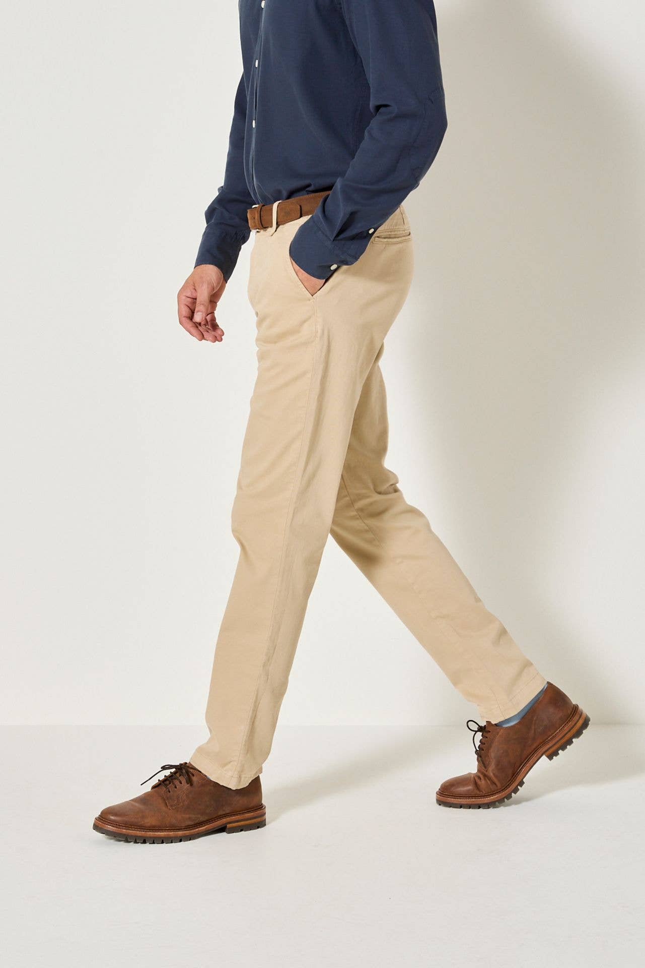 Pantaloni Chino Slim Arturo Beige da Uomo