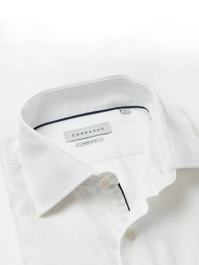 Camicia elegante bianca slim fit Madeira