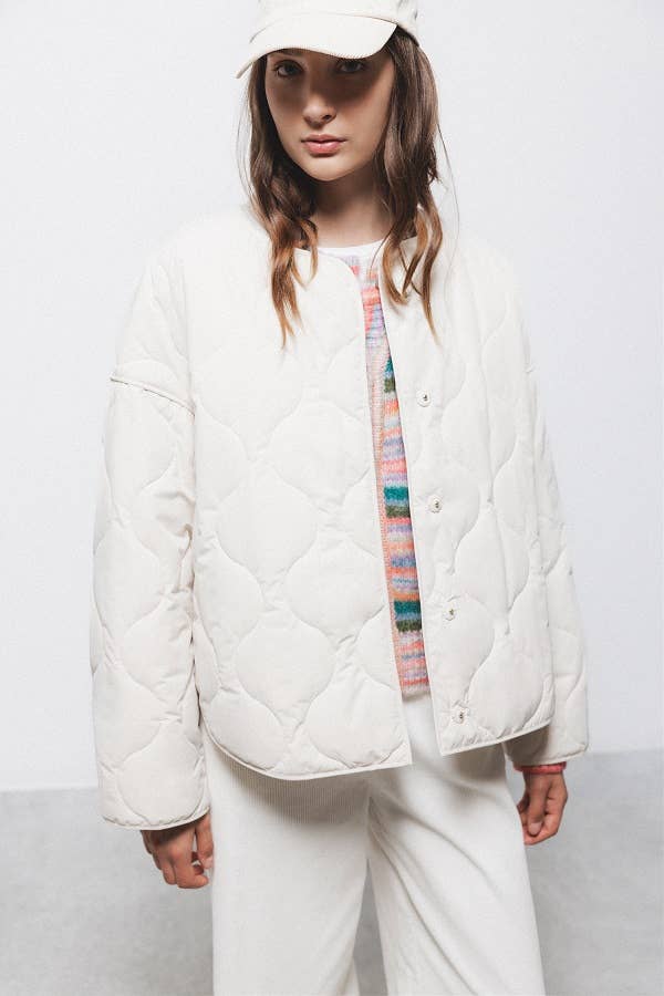 Giacca trapuntata oversize minimal