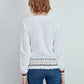 Maglia in cotone con motivo jacquard