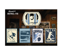Set di patch termoadesive Retro Ski