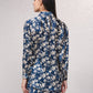 Blusa fluida in raso stampato