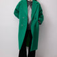 Cappotto oversize doppiopetto verde