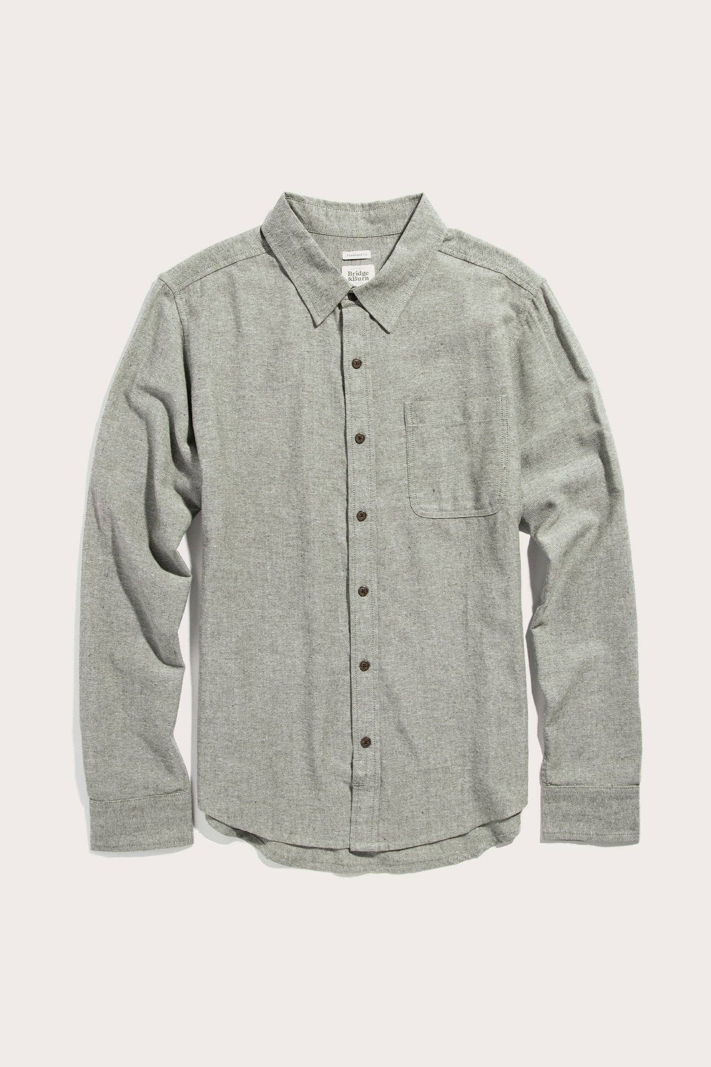 Camicia Larson in chambray salvia