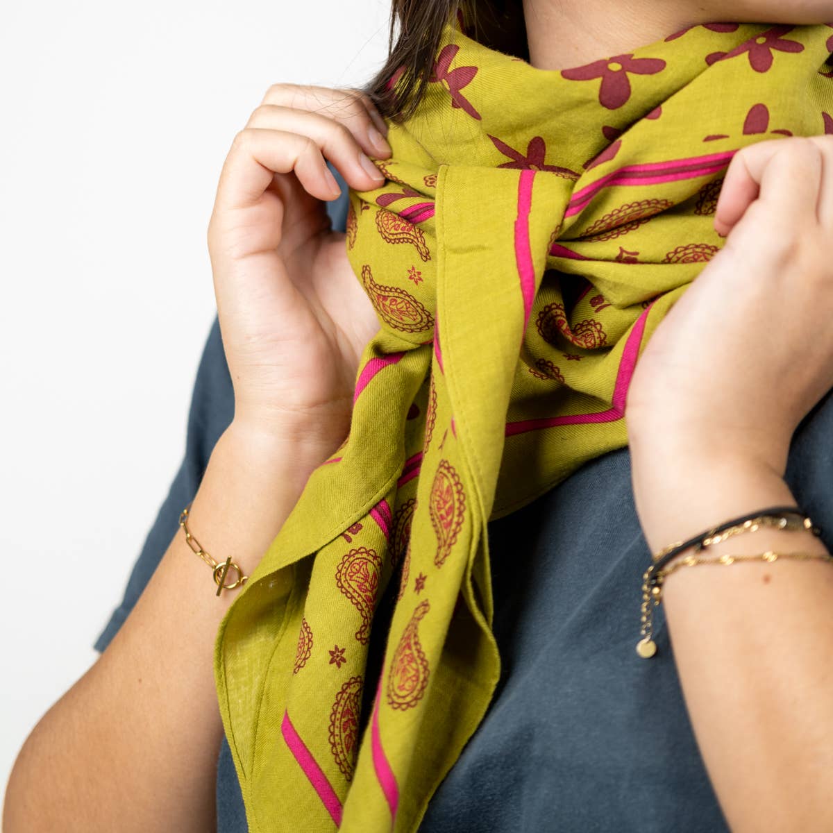 Foulard Hélène in cotone biologico