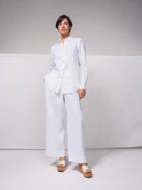Camicia in lino a maniche lunghe