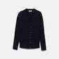Cardigan in Maglia Strutturata con Scollo a V
