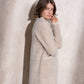 Cappotto midi effetto pelliccia a quadri